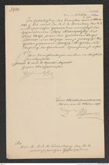 k.k. naturhistorisches Hofmuseum, Intendanzakten 1885-1896 (Hauer), Aktenzahl Z.638/1892, Seite 1